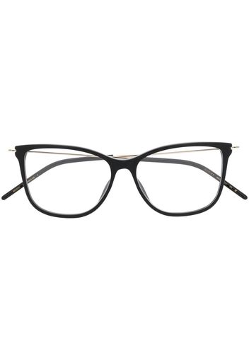 Gucci Eyewear wayfarer-contrast-frame glasses - Schwarz