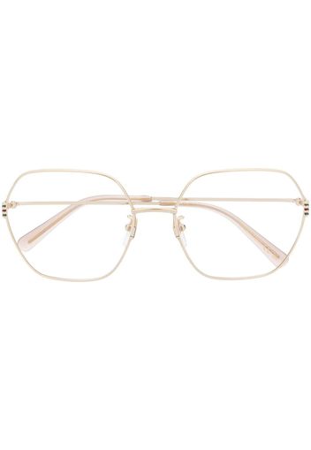 Gucci Eyewear geometric-frame glasses - Gold