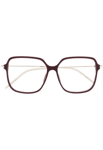 Gucci Eyewear oversized-frame logo glasses - Rot