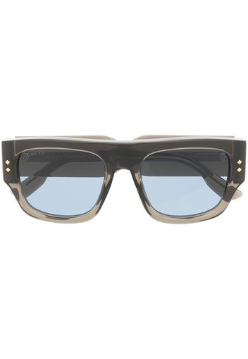 Gucci Eyewear Sonnenbrille mit eckigem Gestell - Grün