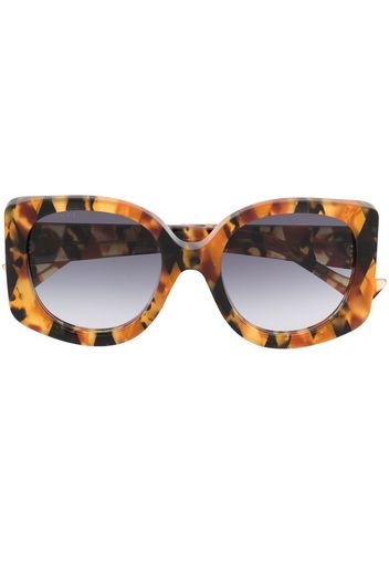 Gucci Eyewear oversize butterfly-frame sunglasses - Braun