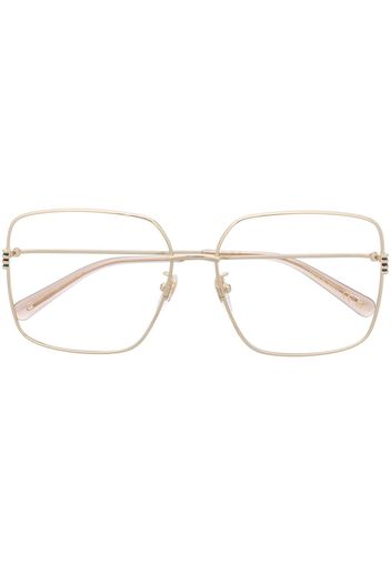 Gucci Eyewear oversize-frame glasses - Gold