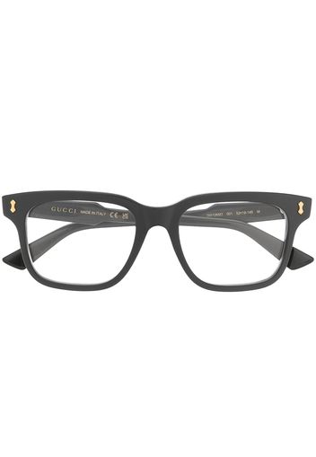 Gucci Eyewear Brille mit Logo - Schwarz