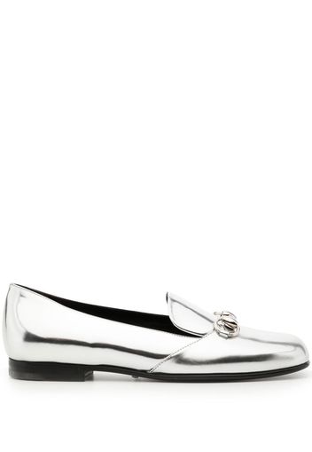 Gucci Loafer mit metallischem Finish - Silber