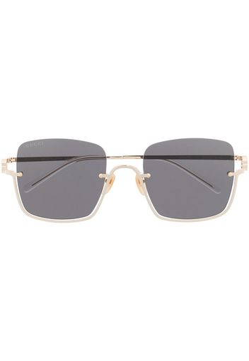 Gucci Eyewear Sonnenbrille im Oversized-Look - Silber