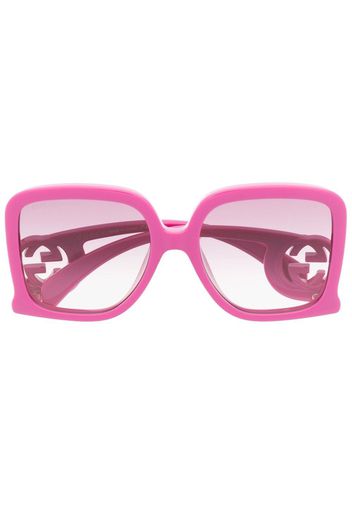 Gucci Eyewear Oversized-Sonnenbrille - Rosa