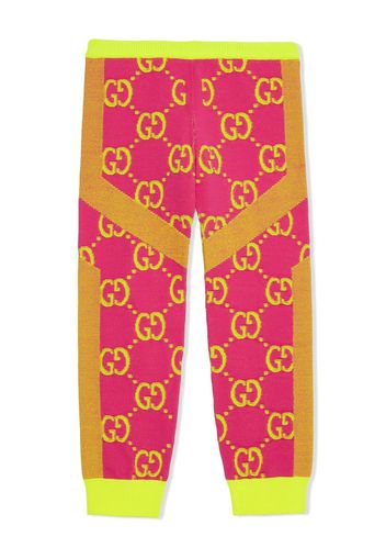 Gucci Kids Gestrickte Leggings mit GG - Rosa