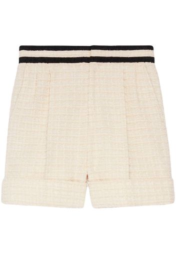 Gucci two-tone tweed shorts - Nude