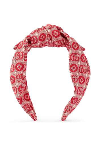 Gucci Kids Children's Double G cotton headband - Rot