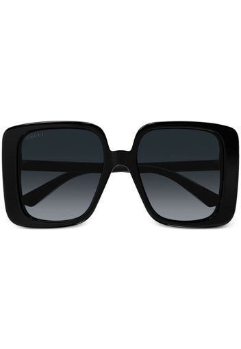 Gucci Eyewear square oversize-frame sunglasses - Schwarz