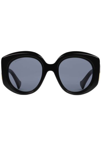 Gucci Eyewear oversized round-frame sunglasses - Schwarz