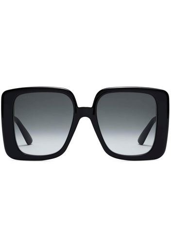 Gucci Eyewear oversized-frame sunglasses - Schwarz