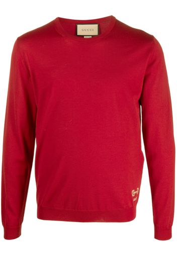 Gucci Horsebit intarsia wool jumper - Rot