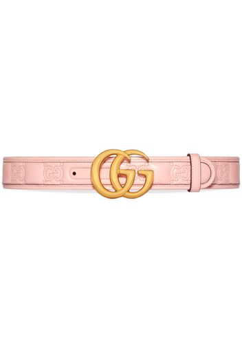 Gucci GG Marmont Matelassé wide belt - Rosa