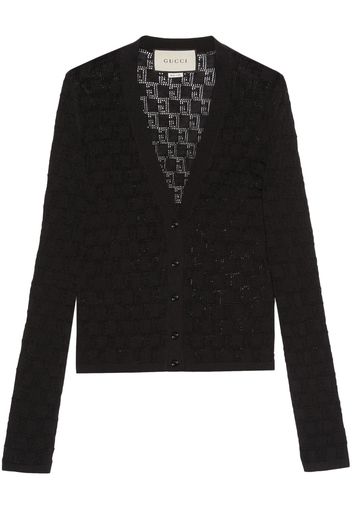 Gucci GG Supreme V-neck cardigan - Schwarz