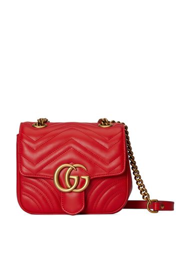 Gucci Mini GG Marmont Schultertasche - Rot