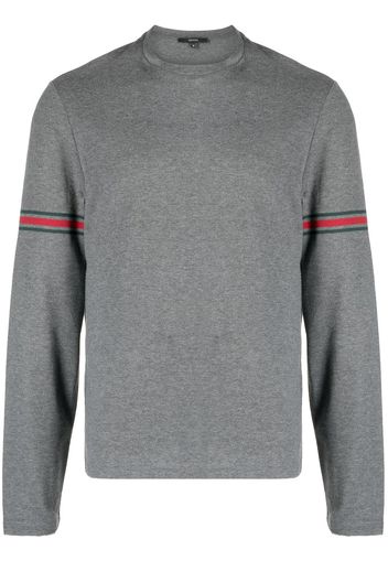 Gucci Langarmshirt mit Streifendetail - Grau