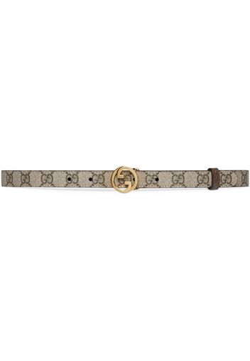 Gucci jacquard monogram belt - Nude