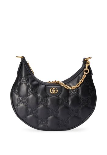 Gucci GG Matelassé half-moon shaped bag - Schwarz