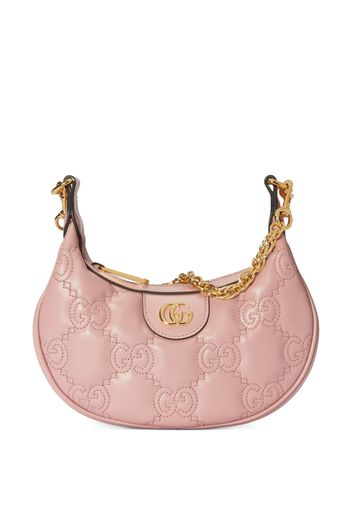 Gucci GG Matelassé half-moon shaped bag - Rosa