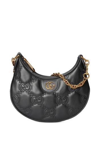 Gucci GG Matelassé half-moon shaped bag - Schwarz