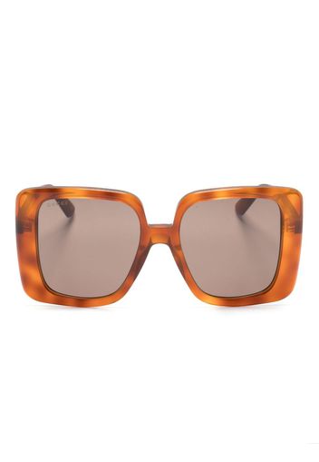 Gucci Eyewear oversized square frame sunglasses - Braun