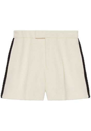 Gucci braid-embellished tweed shorts - Weiß