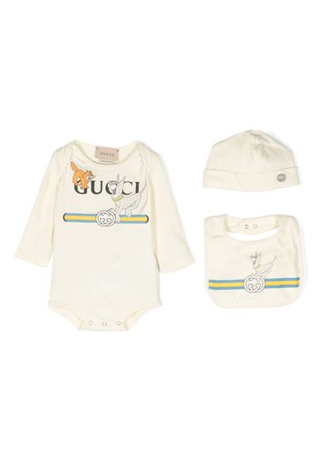 Gucci Kids The Jetsons body set of three - Gelb