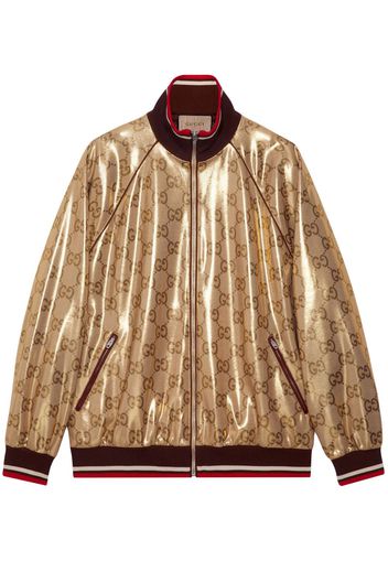 Gucci GG technical jersey zip jacket - Gold