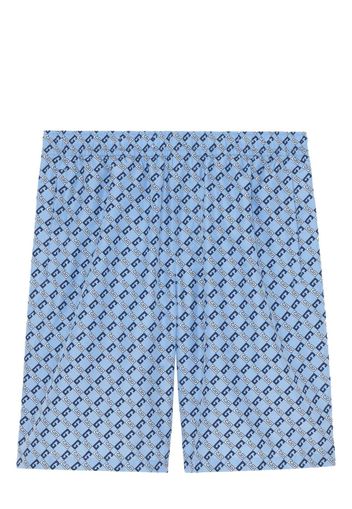 Gucci Badeshorts mit Monogramm - Blau