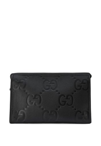 Gucci Jumbo GG leather pouch - Schwarz