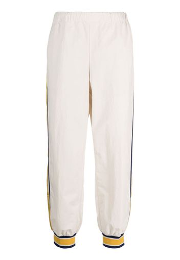 Gucci stripe-detail elasticated track pants - Nude