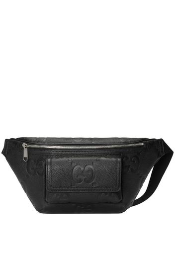 Gucci Jumbo GG monogram embossed belt bag - Schwarz