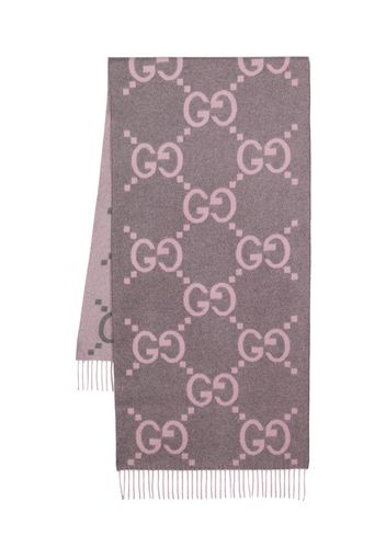 Gucci GG jacquard cashmere scarf - Rosa