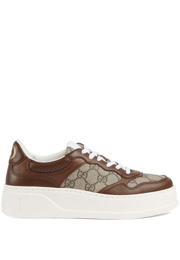 Gucci GG panelled low-top sneakers - Braun