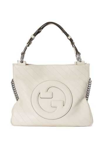 Gucci Interlocking G leather tote bag - Weiß