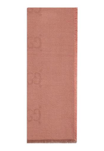Gucci G-monogram frayed scarf - Rosa