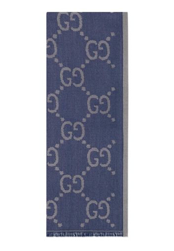 Gucci GG Supreme cotton scarf - Blau