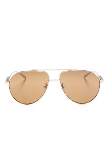 Gucci Eyewear Pilotenbrille mit Logo-Prägung - Gold