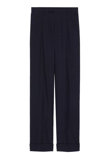 Gucci Double G pressed-crease tailored trousers - Blau