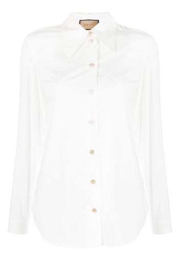 Gucci buttoned-up cotton shirt - Weiß