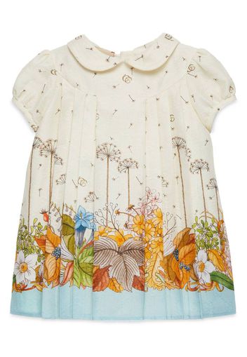 Gucci Kids GG-jacquard cotton dress - Nude