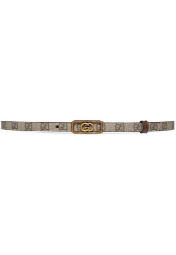 Gucci Interlocking G-buckle thin belt - Nude