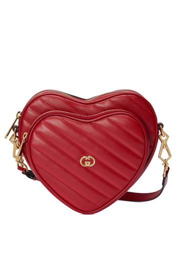 Gucci Interlocking G Mini Heart shoulder bag - Rot