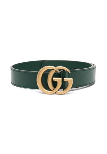 Gucci Kids Interlocking-G leather belt - Grün