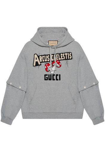 Gucci Sweatshirt aus Jersey-Fleece - Grau