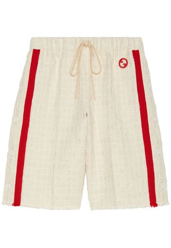 Gucci tweed drawstring shorts - Nude