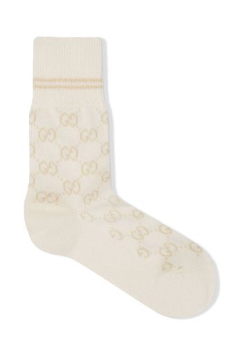 Gucci Socken mit GG Supreme-Print - Weiß