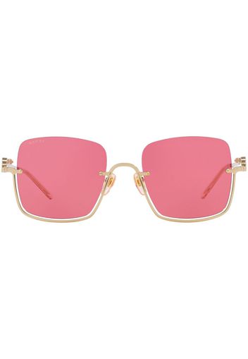 Gucci Eyewear square-frame sunglasses - Gold