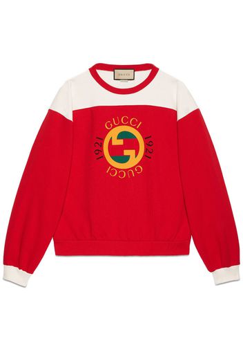 Gucci Sweatshirt mit GG - Rot